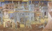 Ambrogio Lorenzetti Life in the City Sweden oil painting artist